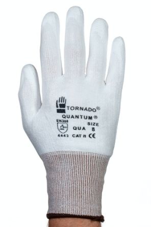 Tornado Gants De Manutention Quantum Taille 7, S, Résistant à L'abrasion, 12Paires, Blanc