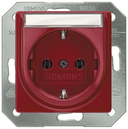 Siemens Steckdose Buchse Rot, 250 V / 16A IP20