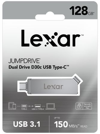 Lexar TLC, USB-Flash-Laufwerk, 128 GB, USB 3.1, AES 256 Bit, JumpDrive