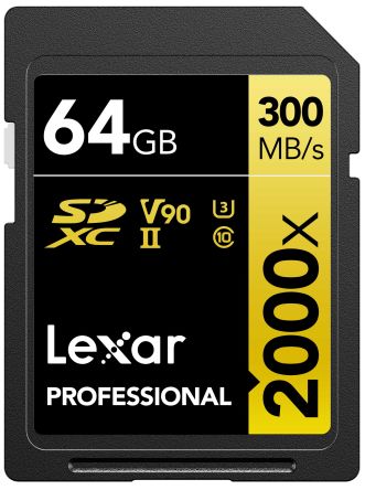 Lexar Gold SDHC SD-Karte 64 GB Class 10, TLC
