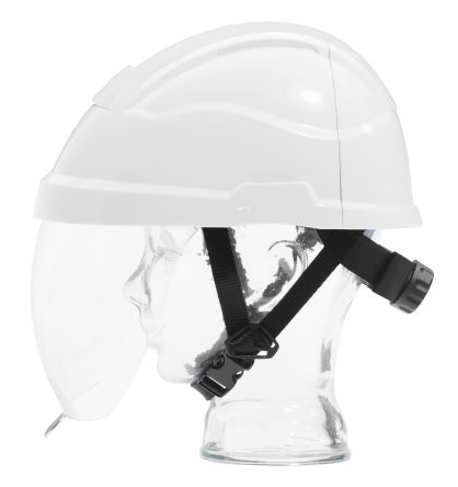 Penta TC42ES Helm, Mit Kinnriemen, Verstellbar, ABS Weiß