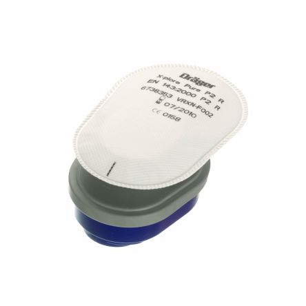 DRAEGER Dust Filter For Use With X-plore Bayonet Half Masks 3300 & 3500, Full Face Mask 5500 6738353