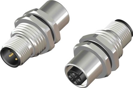 RS PRO Rundsteckverbinder Adapter, 4-poliger Stecker, M12, 4-polig, Stecker, 1 Ports / Buchse