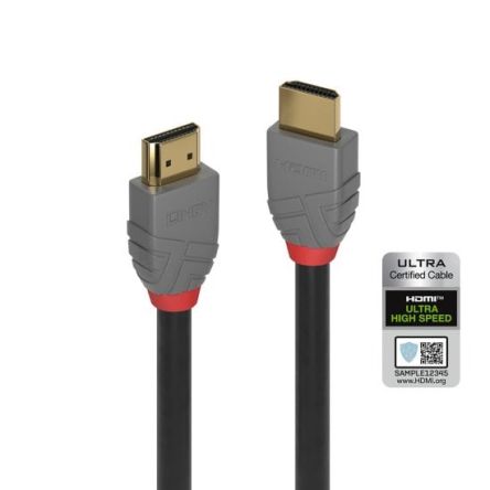 Lindy Electronics HDMI-Kabel A HDMI Stecker B HDMI Stecker Ultra-Hochgeschwindigkeit 10240 X 4320 Max., 50cm, Schwarz
