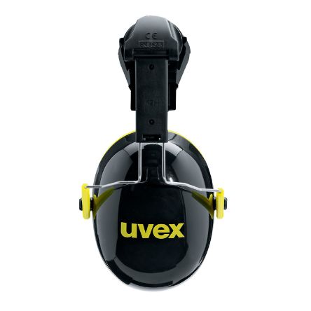 Uvex Protector Auditivo Para Casco Serie K, Atenuación SNR 30dB, Color Negro, Amarillo
