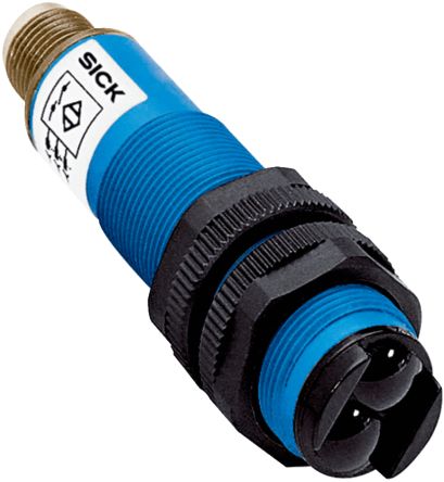 Sick V18 Zylindrisch Optischer Sensor, Energetisch, Bereich 3 → 200 Mm, PNP Ausgang, M12-Stiftleiste
