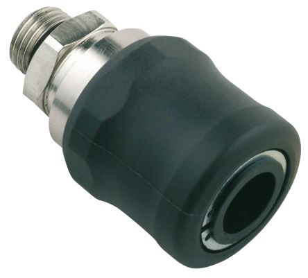 RS PRO Nickel Plated Brass Male Pneumatic Straight Threaded-to-Tube Adapter, 3/8 In Male 30.5mm Threaded, Tube