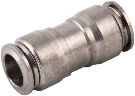 RS PRO Nickel Plated Brass Pneumatic Quick Connect Coupling, 6mm Tube