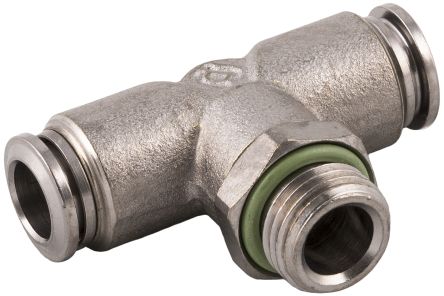 RS PRO Nickel Plated Brass Male Pneumatic Quick Connect Coupling, 1/8 In Male 8mm Threaded, Tube