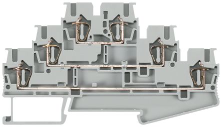 Siemens ALPHA Reihenklemmenblock Dreifach Grau, 2.5mm² / 24A