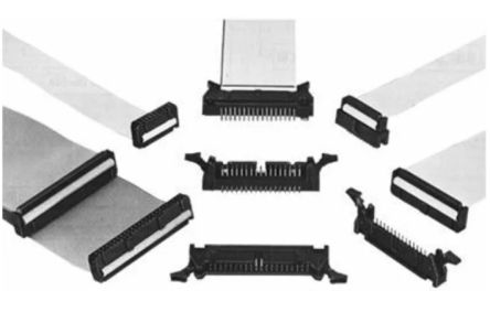 Hirose File Di Contatti PCB, 50 Vie, 2 File, Passo 2.54mm