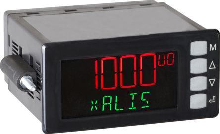 JM CONCEPT XALIS 1000 LCD-Anzeige, Zweifarbig, Digital Einbaumessgerät Für Dehnungsmesslehre H 45mm B 92mm 5 In