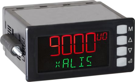 JM CONCEPT XALIS 9000 LCD-Anzeige, Zweifarbig, Digital Einbaumessgerät Für Strom, Potenziometer-Signale, Widerstand,
