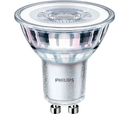 Philips Lighting Bombilla LED, Tipo Foco Philips, CorePro, 240 V, 3,5 W, Casquillo GU10, Blanco, 3000K