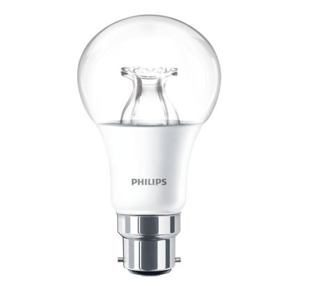 Philips Lighting B22 LED蜡烛灯泡, MASTER系列, 240 V, 8 W, 2200 K, 2700 K, 暖色光, 可调光, A60