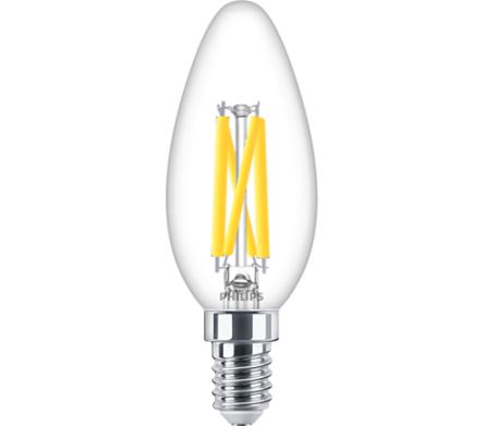 Philips Lighting Philips MASTER, LED Kerzenlampe, B35 Dimmbar, 3,4 W / 230V, E14 Sockel, 2200 K, 2700 K Warmweiß