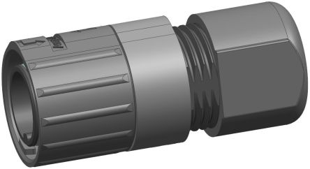 Amphenol Industrial Circular Connector, 3 Contacts, Cable Mount, M16 Connector, Plug, Male, IP68, Quicklock Signalmate