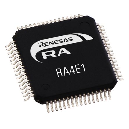 Renesas Electronics Microcontrolador R7FA4E10D2CFM#AA0, Núcleo ARM Cortex M33 De 32bit, RAM 128 KB, 100MHZ, LQFP De 64