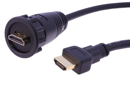 RS PRO Câble HDMI 2m HDMI Mâle → HDMI Mâle