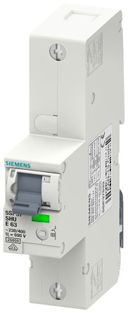 Siemens Disjoncteur 5SP3725 1P, 25A, Montage Rail DIN
