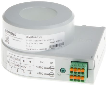 Siemens 5SV8701 Stromwandler, Leitermaß 35mm, 99.5mm X 55mm