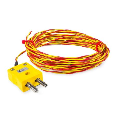 RS PRO Termopar Tipo K X 3m, Temp. Máx +700°C, Cable De 3m, Conexión Conector Macho Estándar