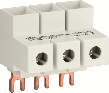 ABB 3-phasiger Stromeinspeisungsblock Für MO132, MS116, MS132, 690 V / 100 A, 35.3mm