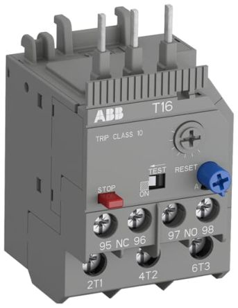 ABB Schutzrelais Für Thermische Überlastung Thermisches Überlastrelais, 3 1 Öffner / 1 Schließer, 600 V Dc / 1,3 A