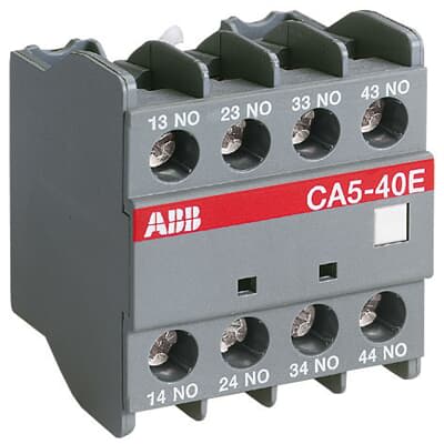 ABB 辅助触点, 4触点, CA5系列, 前面安装, 1 常闭 + 3 常开
