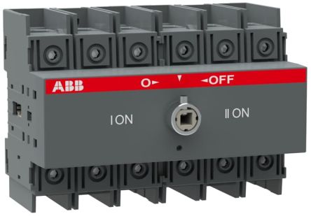 ABB Interruptor De Cambio, OT, Corriente 100A, Potencia 37kW, IP20 OT100F3C