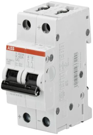 ABB S200MUC Leitungsschutzschalter Typ K, 2-polig 1A System Pro M Compact DIN-Schienen-Montage