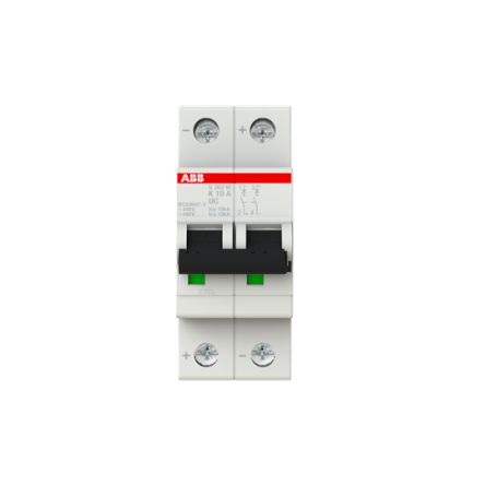 ABB S200MUC Leitungsschutzschalter Typ K, 2-polig 10A System Pro M Compact DIN-Schienen-Montage