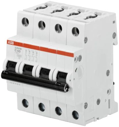 ABB S200M Leitungsschutzschalter Typ C, 4-polig 4A System Pro M Compact DIN-Schienen-Montage
