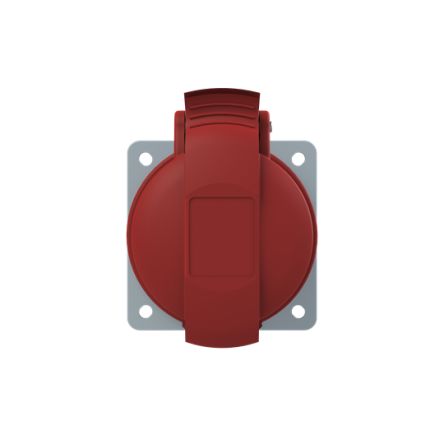 ABB, 432RU6 IP44 Red Cable Mount 3P + N + E Industrial Power Socket, Rated At 32A, 415 V