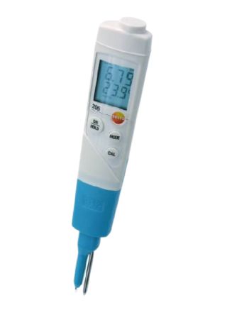 Testo Batterie PH Messgerät, 0.01pH-Wert, 14pH-Wert Max., +60 °C Max