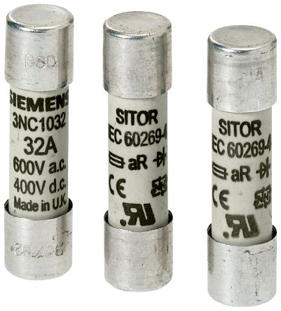 Siemens 25A Cartridge Fuse, 10 X 38mm