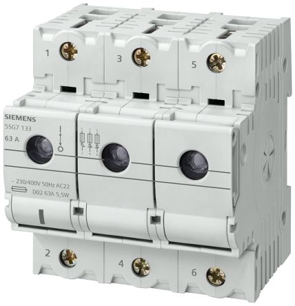 Siemens Fuse Switch Disconnector, 3 Pole, 35A Max Current