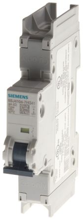 Siemens 5SJ Leitungsschutzschalter, 1-polig 13A SENTRON DIN-Schienen-Montage