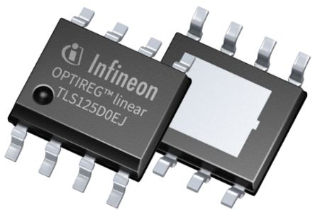 Infineon Regulador De Tensión Lineal TLS125D0EJXUMA1, Lineal, 250mA PG-DSO, 8 Pines, Ajustable