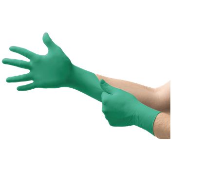 Ansell Guantes De Trabajo Verde Serie TouchNTuff, Talla 9, L, Con Recubrimiento De Nitrilo, Resistente A Sustancias