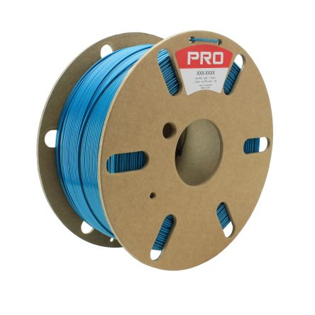 RS PRO 1.75mm Blue PET 3D Printer Filament, 1kg