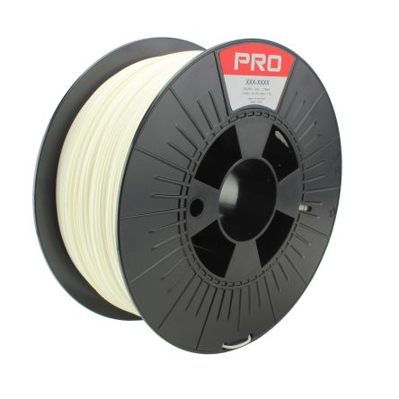 RS PRO Robustes PLA 3D-Drucker Filament Zur Verwendung Mit Gängige Desktop-3D-Drucker, Weiß, 1.75mm, FDM, 1kg