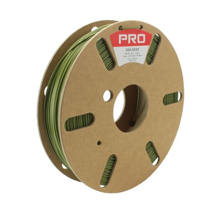 RS PRO Filamento Per Stampante 3D, PLA Riciclato, Verde, Diam. 1.75mm