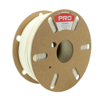 RS PRO Filamento Para Impresora 3D FDM, PLA Reciclado, 1.75mm, Blanco, 1kg