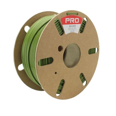 RS PRO Filament Pour Imprimante 3D, PLA Recyclé, Ø 2.85mm, Vert, 1kg, FDM