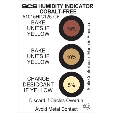 SCS Étiquette De Sécurité, Humidity Indicator