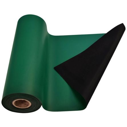 SCS 防静电橡胶垫, 用于工作表面, 15.2m x 1.2m x 1.8mm, 绿色