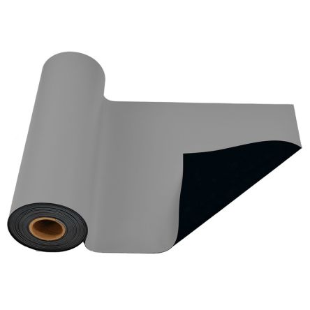 SCS 防静电橡胶垫, 用于工作表面, 15.2m x 760mm x 1.8mm, 灰色