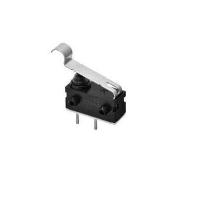 Omron Subminiatur-Mikroschalter Langhebel Gerade-Betätiger Linkswinklige Leiterplatte, SPST IP 67
