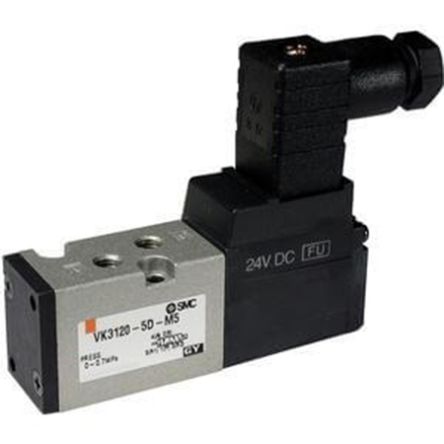 SMC VK3000, M5 Magnetventil, Elektromagnet-betätigt